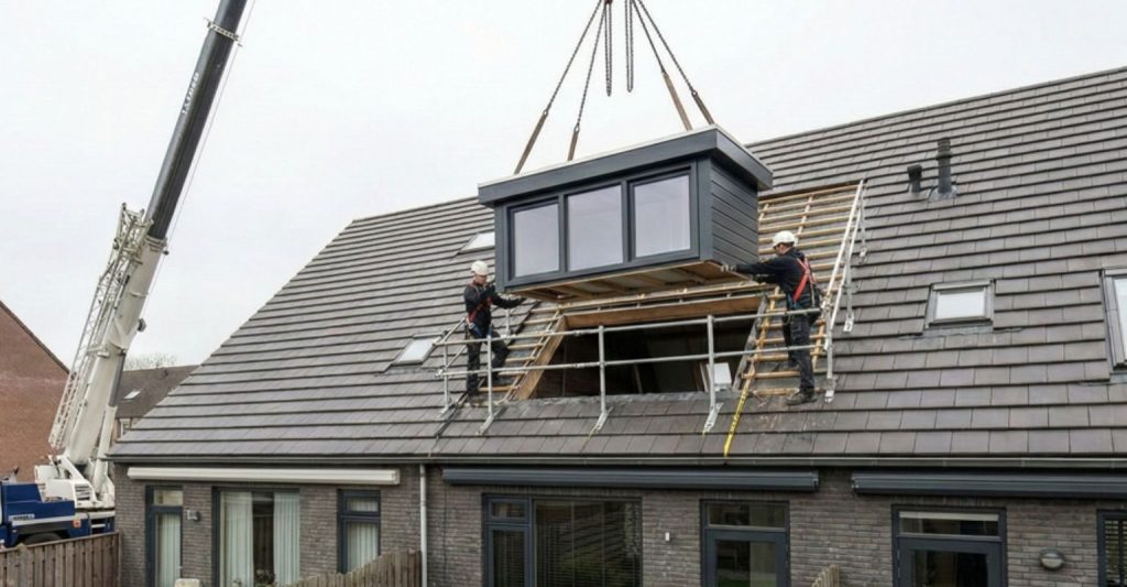 Dakkapel in Schiedam - Prefab dakkapel